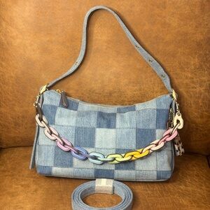 Coachtopia Alter/Ego Patchwork Denim Shoulder Bag
